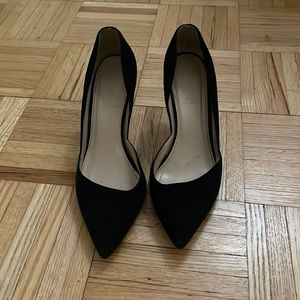J crew 2 inch black kitten heels